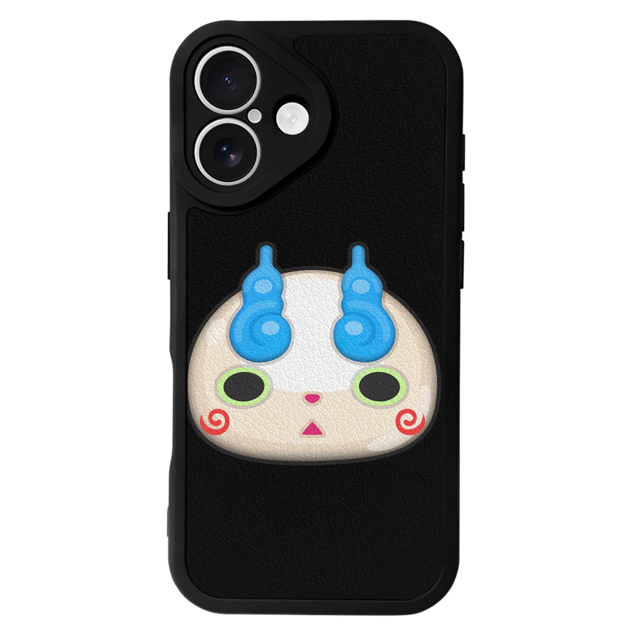 （画像用） 妖怪ウォッチ Yo-kai Watch 【iPhone 16シリーズ対応】シリコンスマホケース（レザー調） 材質：シリコン